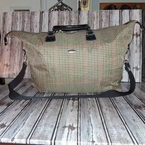 Classic Checkered Duffel Bag for Men